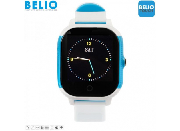 BELIO®TOUCH GPS Horloge Kids White/Blue
