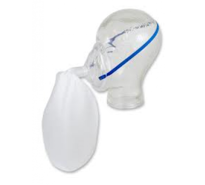 AERObag Hyperventilation mask PVC - Nose clip,head gear     