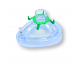 The anatomically-shaped resuscitation masks seal extremely well at low pressure. Different mask sizes are available for adults, children and infants. Made from PVC Resuscitation Masks (single use/ disposable), and has an inflatable cuff (with valve) and c